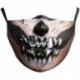 * 99 - Mosható arcmaszk fél arc koponya száj Mark HipHop Cospaly Party One Size Mask0