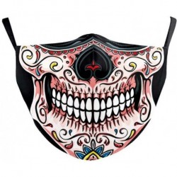 * 73 - Mosható arcmaszk fél arc koponya száj Mark HipHop Cospaly Party One Size Mask0