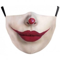 * 53 - Mosható arcmaszk fél arc koponya száj Mark HipHop Cospaly Party One Size Mask0
