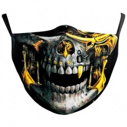 * 80 - Mosható arcmaszk fél arc koponya száj Mark HipHop Cospaly Party One Size Mask0