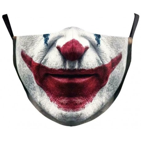 * 47 - Mosható arcmaszk fél arc koponya száj Mark HipHop Cospaly Party One Size Mask0