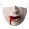 * 48 - Mosható arcmaszk fél arc koponya száj Mark HipHop Cospaly Party One Size Mask0