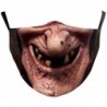 * 82 - Mosható arcmaszk fél arc koponya száj Mark HipHop Cospaly Party One Size Mask0