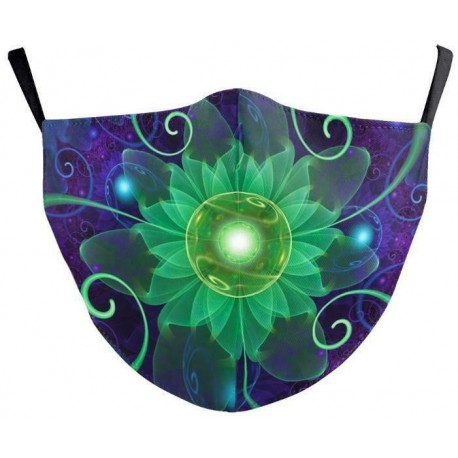 * 71 - Mosható arcmaszk fél arc koponya száj Mark HipHop Cospaly Party One Size Mask0