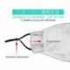 * 71 - Mosható arcmaszk fél arc koponya száj Mark HipHop Cospaly Party One Size Mask0