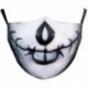 * 71 - Mosható arcmaszk fél arc koponya száj Mark HipHop Cospaly Party One Size Mask0