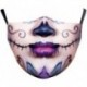 * 71 - Mosható arcmaszk fél arc koponya száj Mark HipHop Cospaly Party One Size Mask0