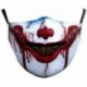 * 71 - Mosható arcmaszk fél arc koponya száj Mark HipHop Cospaly Party One Size Mask0