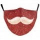 * 185 - Mosható arcmaszk fél arc koponya száj Mark HipHop Cospaly Party One Size Mask0
