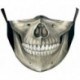 * 185 - Mosható arcmaszk fél arc koponya száj Mark HipHop Cospaly Party One Size Mask0