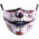 * 132. - Mosható arcmaszk fél arc koponya száj Mark HipHop Cospaly Party One Size Mask0
