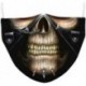 Design-45 - Férfi újrafelhasználható unisex vicces mosható arcmaszk fél arc száj Mark HipHop rajzfilm