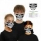 Design-45 - Férfi újrafelhasználható unisex vicces mosható arcmaszk fél arc száj Mark HipHop rajzfilm