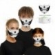 Design-85 - Férfi újrafelhasználható unisex vicces mosható arcmaszk fél arc száj Mark HipHop rajzfilm