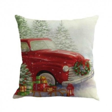 11. karácsonyfa - 2020 karácsonyi nyomtatott festékdobó párnahuzat párnahuzat Home Decor Xmas UK