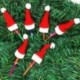 Nincs szín - 10db karácsonyi evőeszköz tartó Mini Xmas Tree Mikulás karácsonyi kalap Egyesült Királyságban