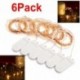 Zöld - 6Pk 20LED akkumulátorral működtetett mikrorizs huzal réz tündér húrlámpák karácsonyra