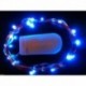 Kék - 10LED cellás működtetésű mikrohuzal húr tündér fény DIY Party Xmas esküvő