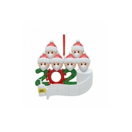 A 6 tagú családtag - Személyre szabott karácsonyi dísz 2020 karácsonyra függő díszek családi szerelmi ajándék