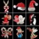 47-Bell Garland - Karácsonyfa hóember szarvas harang zománc bross tű Xmas Party divat ékszerek