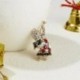 Elegáns angyal - Karácsonyi angyal szárny pingvin kristály zománc bross tű Xmas női party forró ajándék