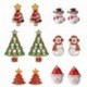 35-karácsonyi szarvas - Karácsonyi Mikulás fa harang szarvas hóember fülbevaló horog karácsony karácsonyi ajándékok