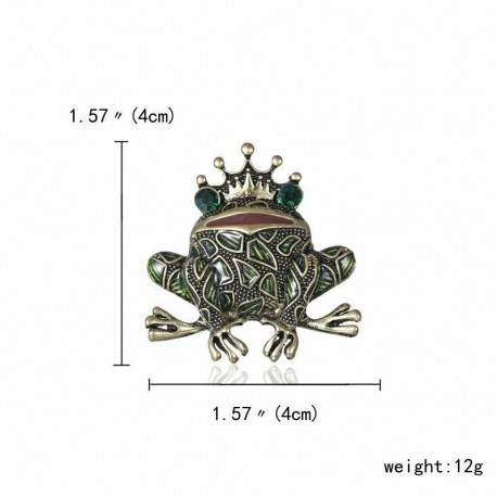Béka - Vintage állat macska madár sellő kristály gyöngy bross tű karácsonyi ékszer ajándék