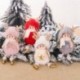 â 4 fehér baba15,5 * 9,5 cmďĽ - Karácsonyi angyal plüss baba medál karácsonyfa függő dekoráció party díszek