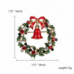 19-Garland Bell - Karácsonyfa Mikulás szarvas hóember bross tű Xmas Party divat női ajándék