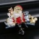 5. karácsonyfa - Nők boldog karácsonyt kristályzománc bross tű ékszerek Custome Party Xams ajándék