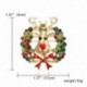 Rózsaszín rénszarvas bross tű - Karácsonyi XMAS angyal tök kristálygyöngy női mellbimbó bross tű ékszerek