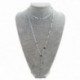 Ezüst kereszt - Aranylánc többrétegű flitterekkel Choker nyaklánc kereszt medál choker nők karácsony