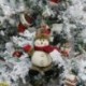 Jávorszarvas - Karácsonyi ajándék Mikulás hóember dísz fesztivál party Xmas Tree Decor Doll