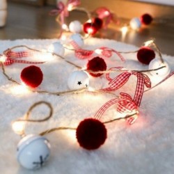 Fonalgömb rézhuzal - 2M 20LED karácsonyi fenyő kúp húr könnyű karácsonyi esküvői koszorú otthoni party dekoráció