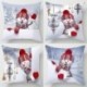 hóember * 3 - Karácsonyi kanapé párnahuzat 3D hóember párnahuzat otthoni ágy dekoráció