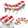 6db - 6 / 30db Mini Mikulás sapka karácsonyi party Xmas Decor Holiday Lollipop Top UK