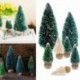 Sötétzöld-4,5 cm - 5X Mini Snow Frost karácsonyfa Mikulás falu Putz Ház Sisal palack kefe szia