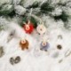 fehér - Elk karácsonyfa díszek Szarvas kézműves szilveszteri karácsonyi dekoratív 2020