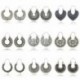 * 12 Ezüst - Női bollywoodi fülbevalók több stílusú bojtfigurás etnikai Jhumka Jhumki fülbevalók