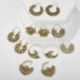 * 12 Ezüst - Női bollywoodi fülbevalók több stílusú bojtfigurás etnikai Jhumka Jhumki fülbevalók