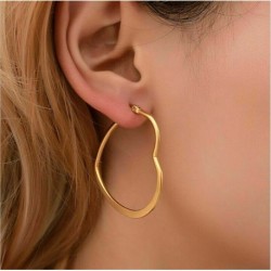 Arany* - Divat nyilatkozat Fém geometriai kör a nők számára Boho Dangle fülbevalók ékszerek