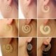 * 25 - Vintage Boho etnikai bojt fülbevalók türkiz gyöngyökkel horog női füllengő ajándék