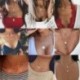 * 3 Egyszerű háromszög - Női Boho többrétegű choker hosszú lánc állítás nyaklánc medál ékszer ajándék