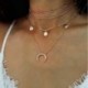* 61 Etnikai cigány Boho arany nyak ... - Többrétegű női női ötvözet kulcscsont choker nyaklánc bűbáj lánc ékszerek