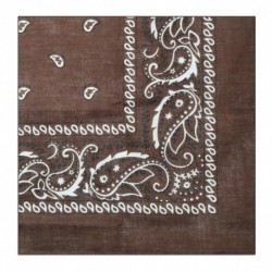 Barna - UK_ Unisex fejfedők hajpakolás fejpánt Bandana Neck Hidzsáb tér sál arcvédő