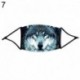 7 - UK_ ÁLLATI LION TIGER WOLF DIGITAL PRINT LÉLEGZHETŐ UNISEX FELHASZNÁLHATÓ ARCTAKARÓ O
