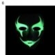 6 * - UK_ Unisex hátborzongató, világító teljes arcvédő éjszakai színpadi show Halloween Cosplay Pr