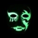6 * - UK_ Unisex hátborzongató, világító teljes arcvédő éjszakai színpadi show Halloween Cosplay Pr