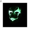 2 * - UK_ Unisex hátborzongató, világító teljes arcvédő éjszakai színpadi show Halloween Cosplay Pr