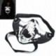 Fekete-fehér - UK_ Ijesztő SKULL FAUX BŐR NOCTILUCENT ARCBORÍTÓ HALLOWEEN COSPLAY PARTY PROP